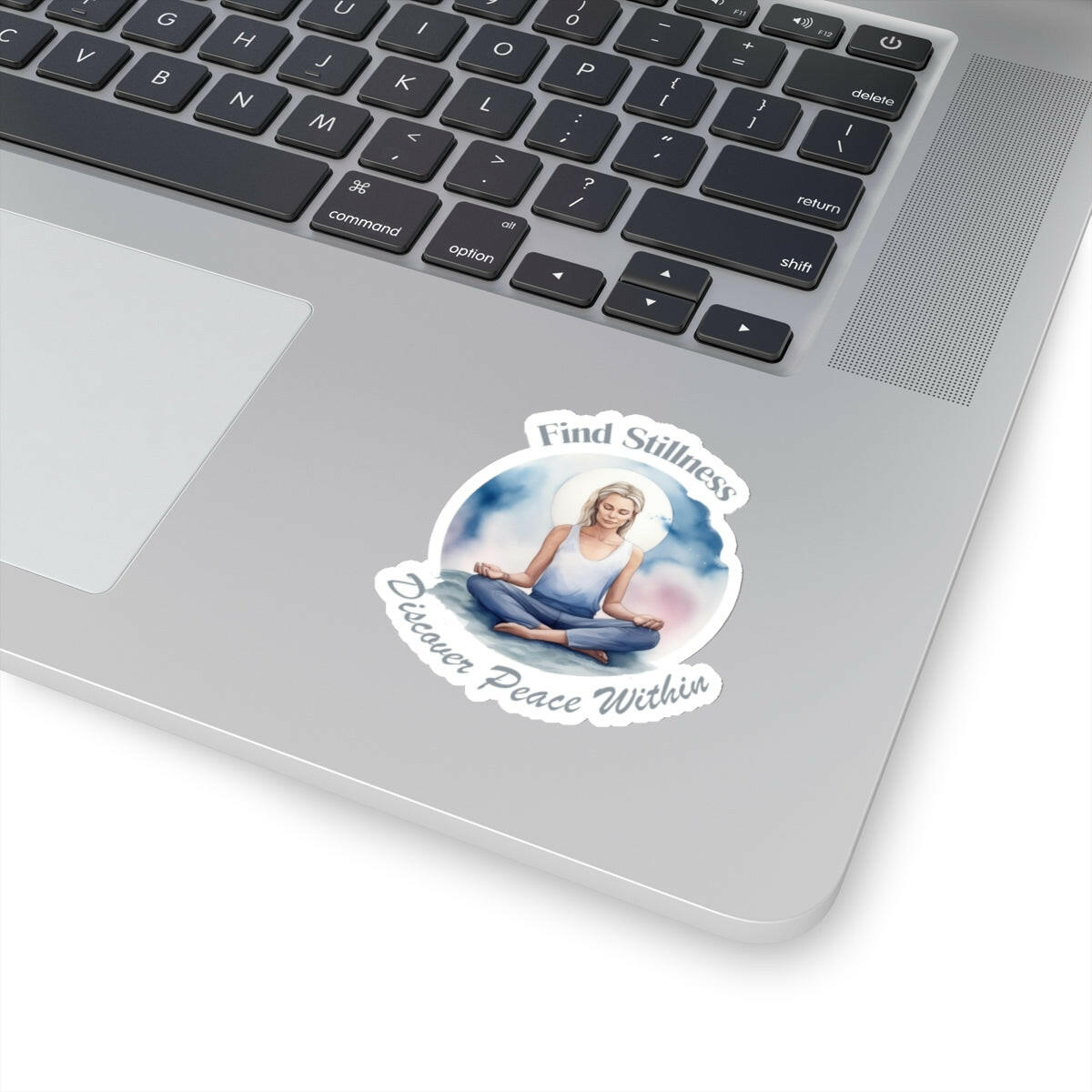 Find Stillness Yoga Sticker.