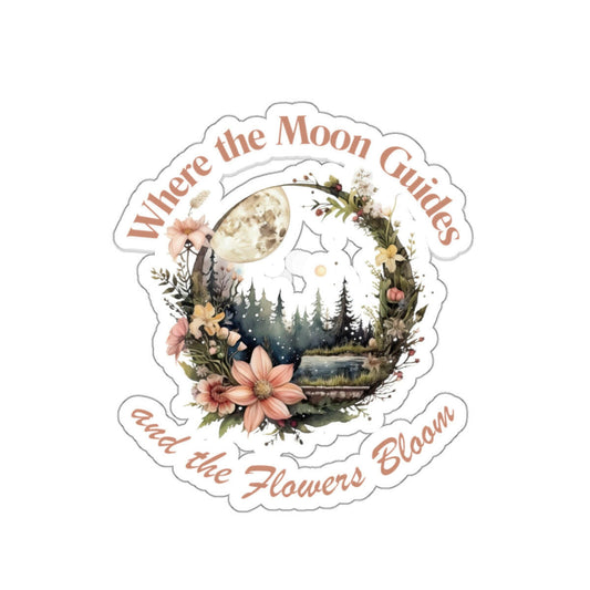 Where the Moon Guides Sticker.