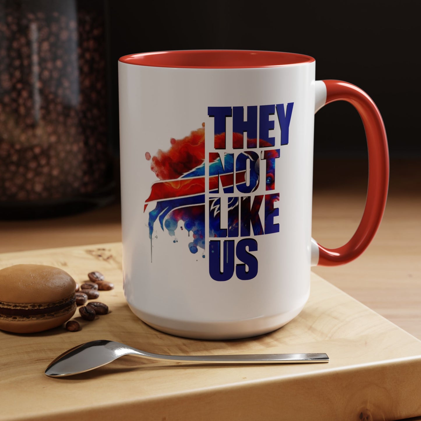 Mug - They Not Like Us- Bills Accent Coffee Mug (11, 15oz)