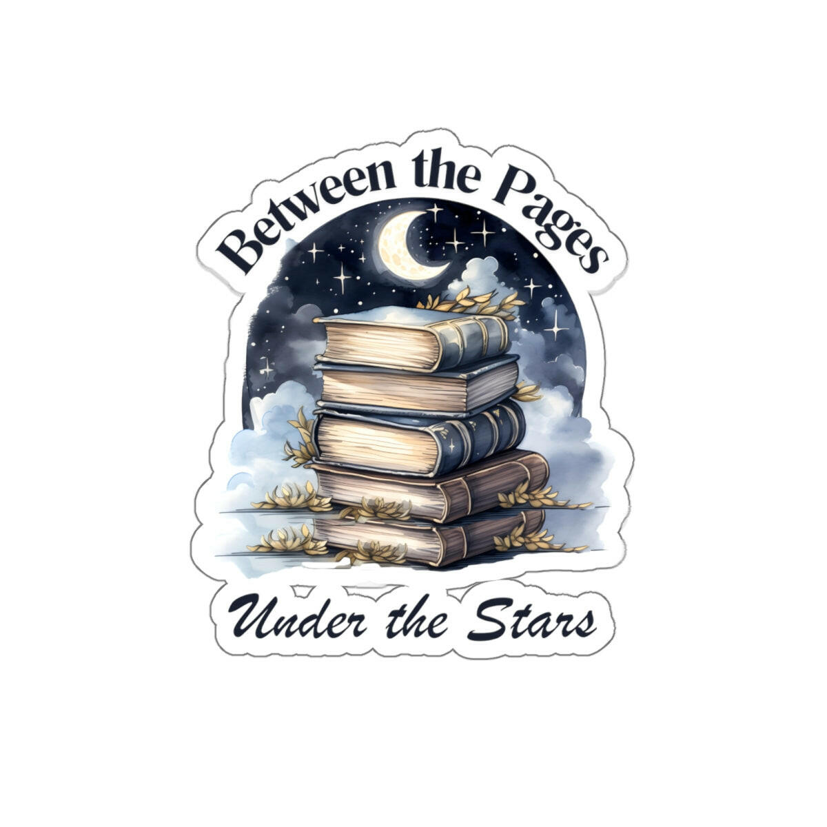 Between the Pages Book Sticker.