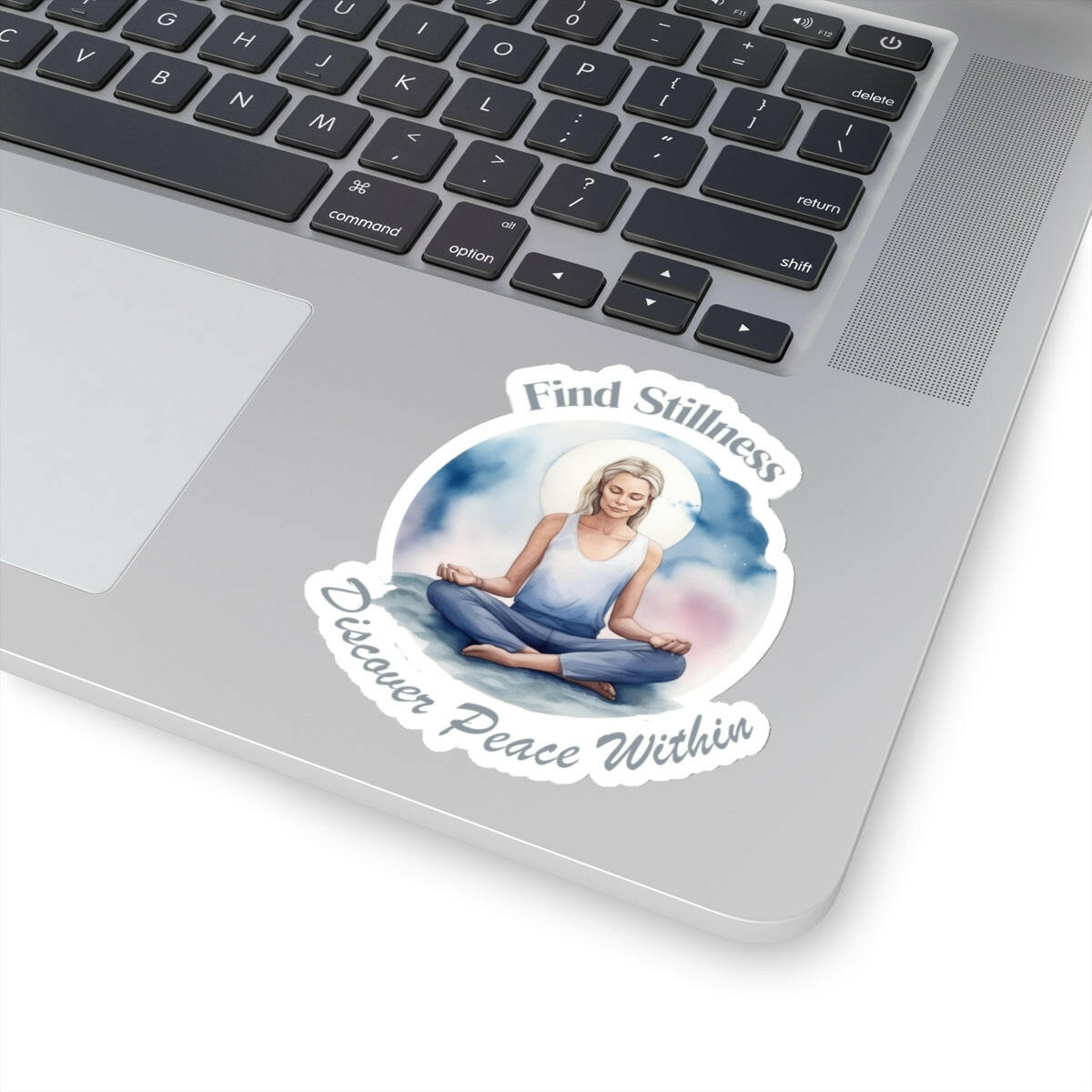 Find Stillness Yoga Sticker.