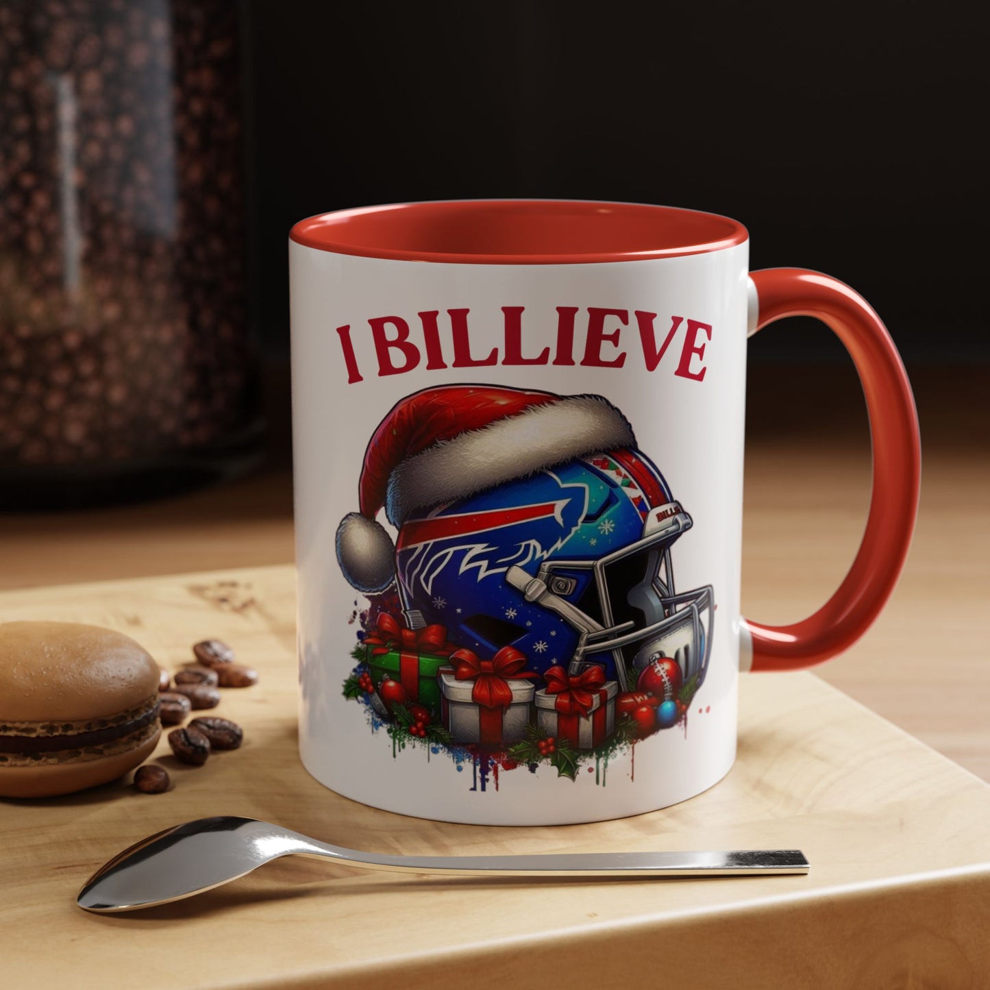 "I Believe" NFL Fan Accent Coffee Mug - 11oz & 15oz - Perfect for Game Day & Holiday Cheer