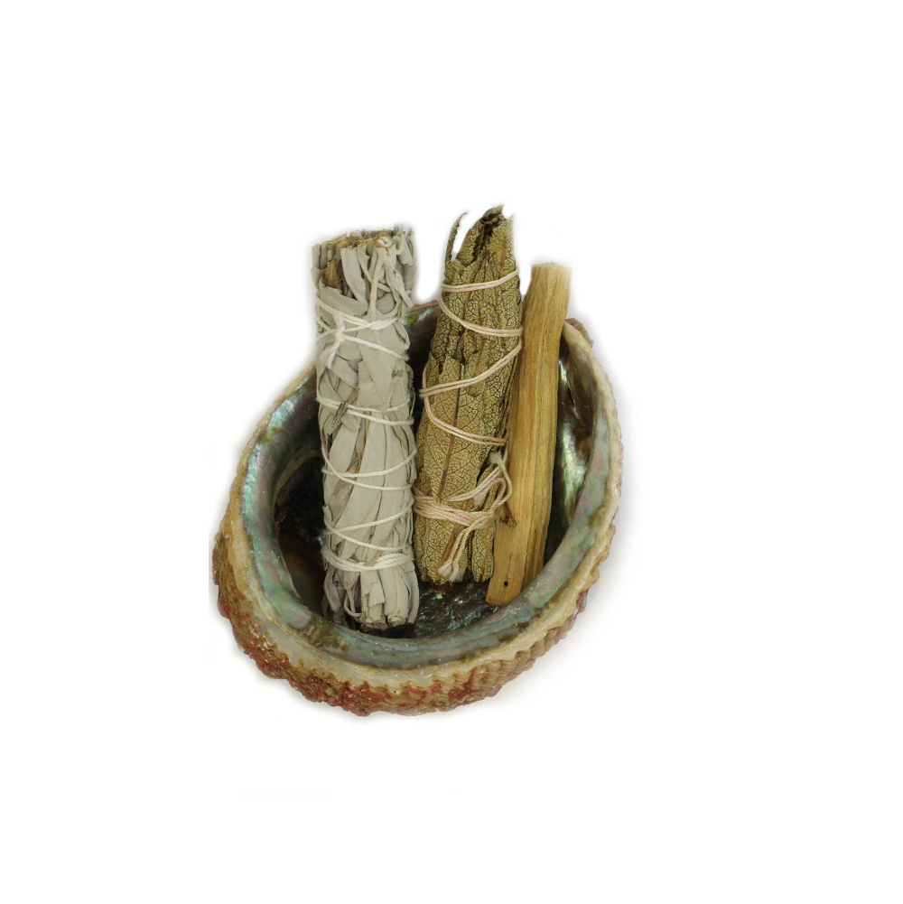 Smudge Ash Tray Burner - Abalone Shell - Large 5"-6".