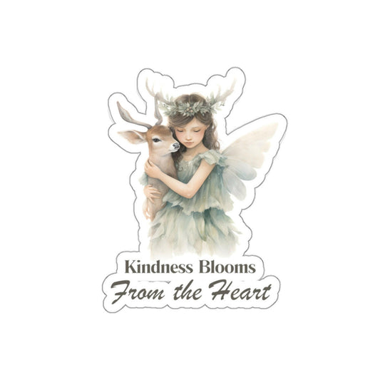 Kindness Blooms for the Heart Sticker.