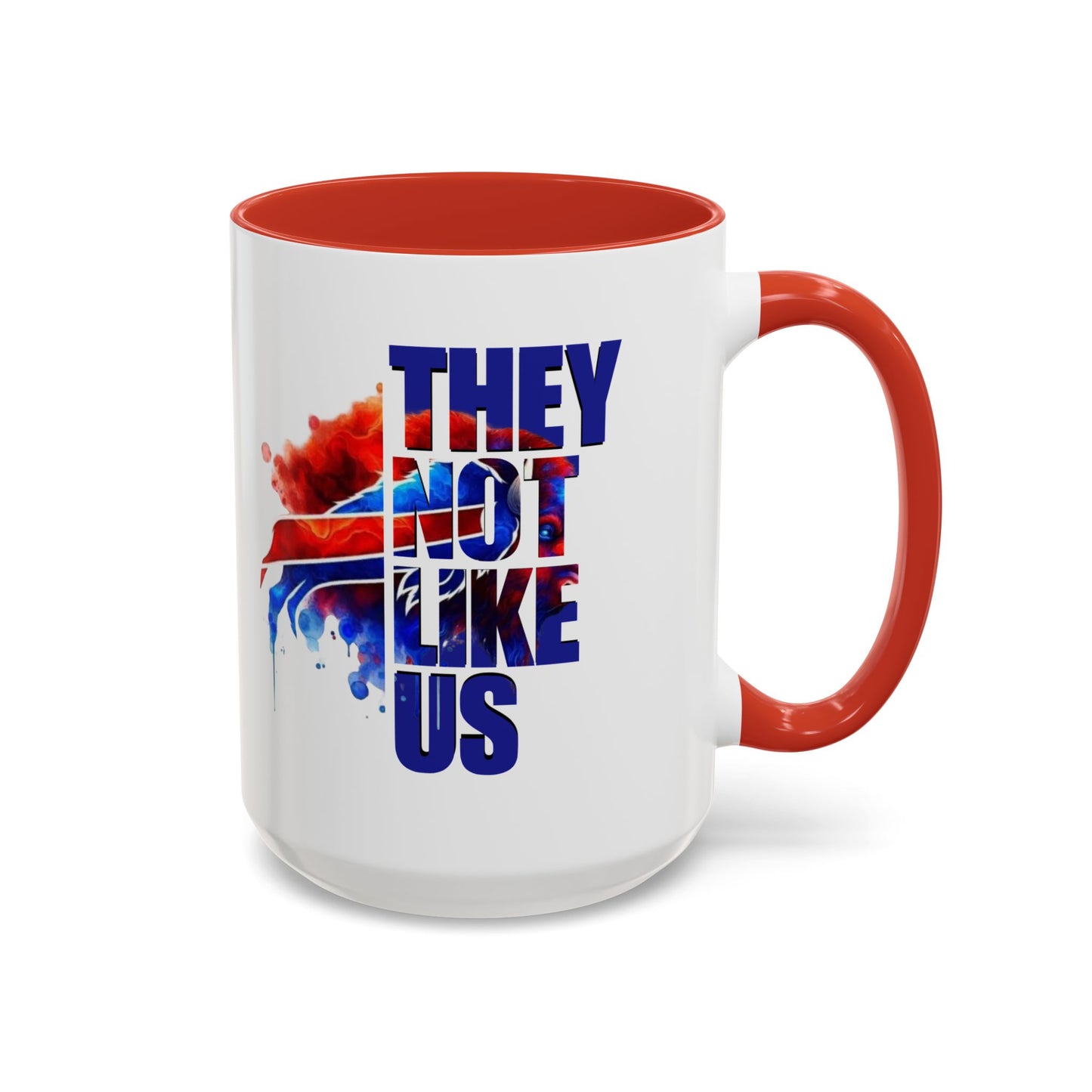 Mug - They Not Like Us- Bills Accent Coffee Mug (11, 15oz)