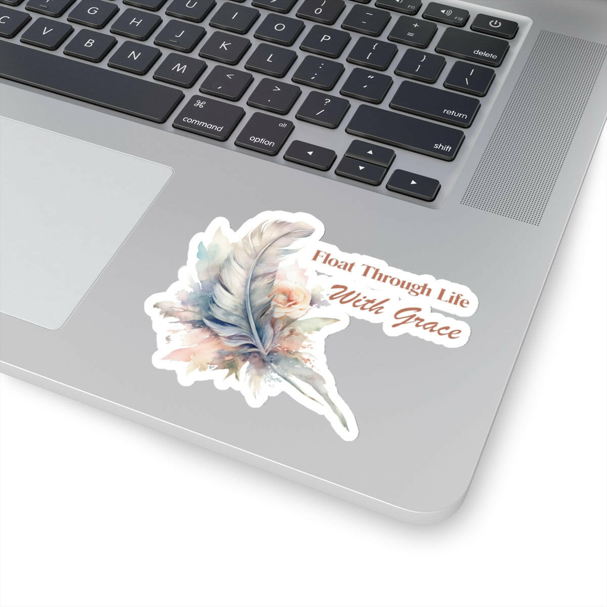 Float Through Life with Grace Sticker.