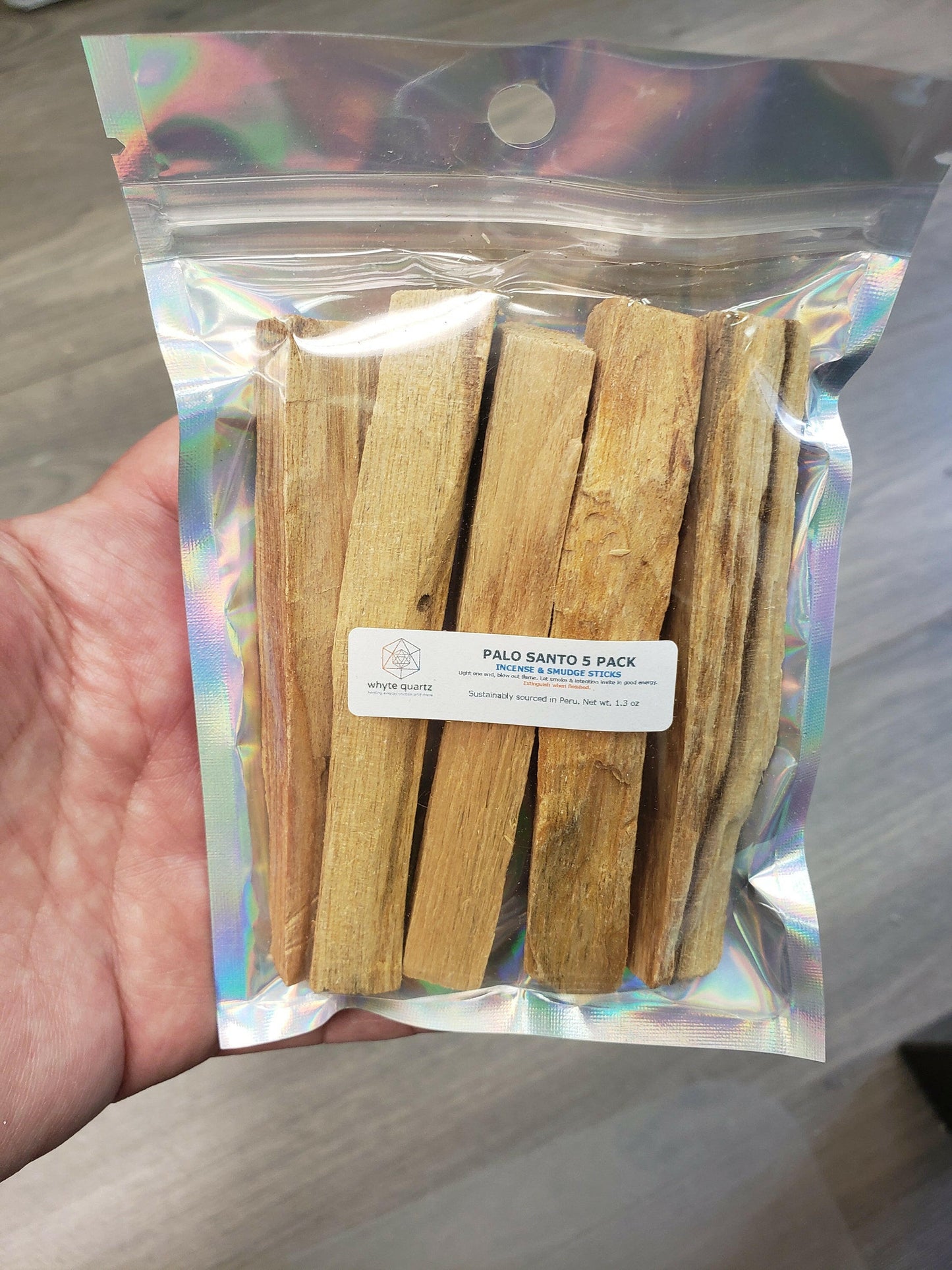 Sacred Aroma Palo Santo Sticks Pack of 5: A Natural Way to Cleanse and Elevate Your Space - Perfect for Spiritual Practices and Relaxation