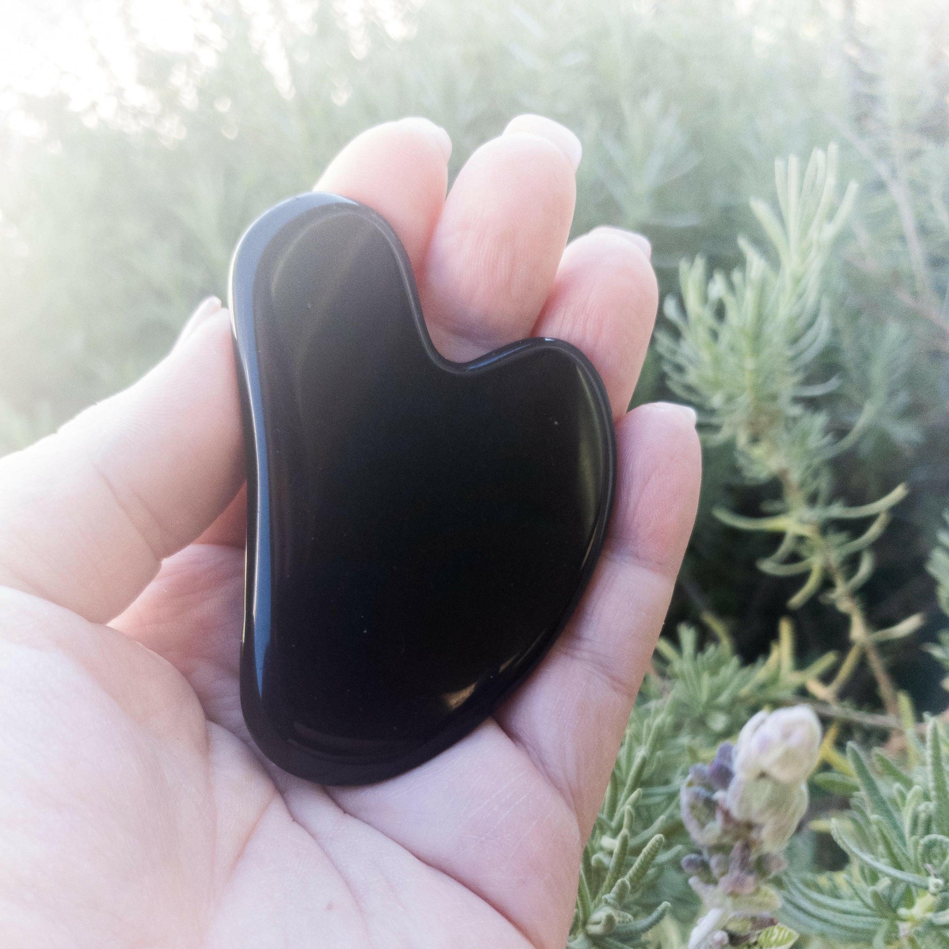 NEW Black Obsidian Gua Sha Massage Tool.