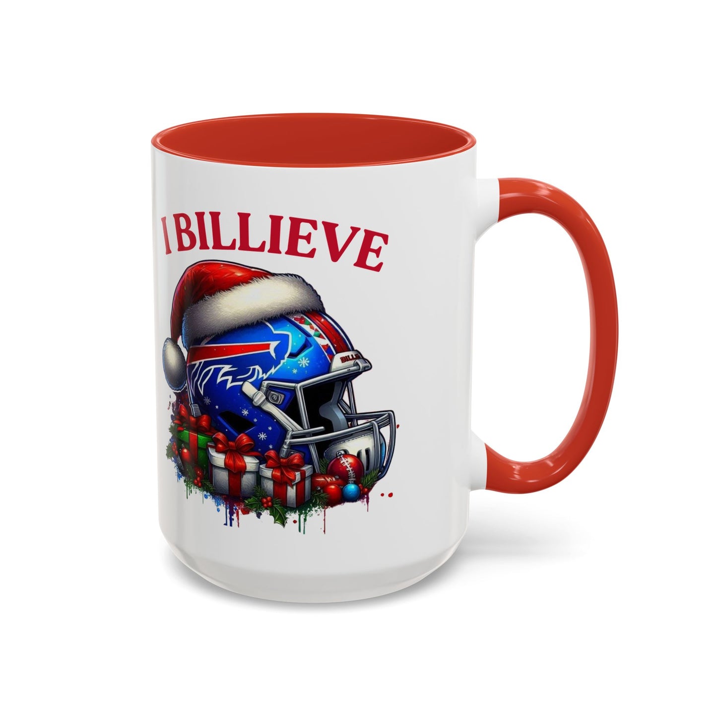 "I Believe" NFL Fan Accent Coffee Mug - 11oz & 15oz - Perfect for Game Day & Holiday Cheer