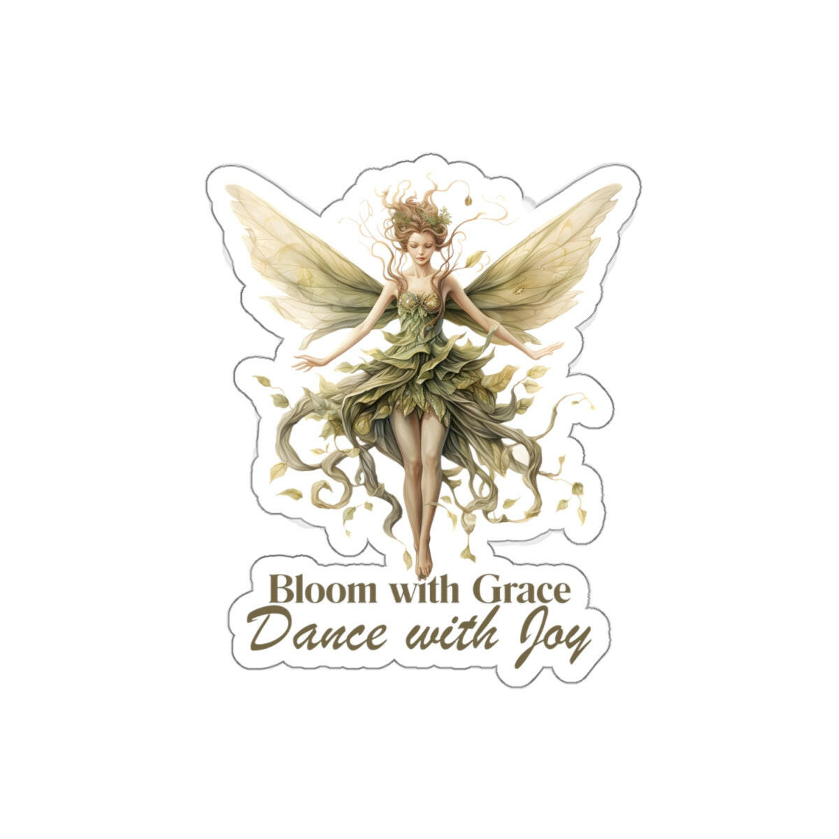 Bloom with Grace Jade Fairy Sticker.