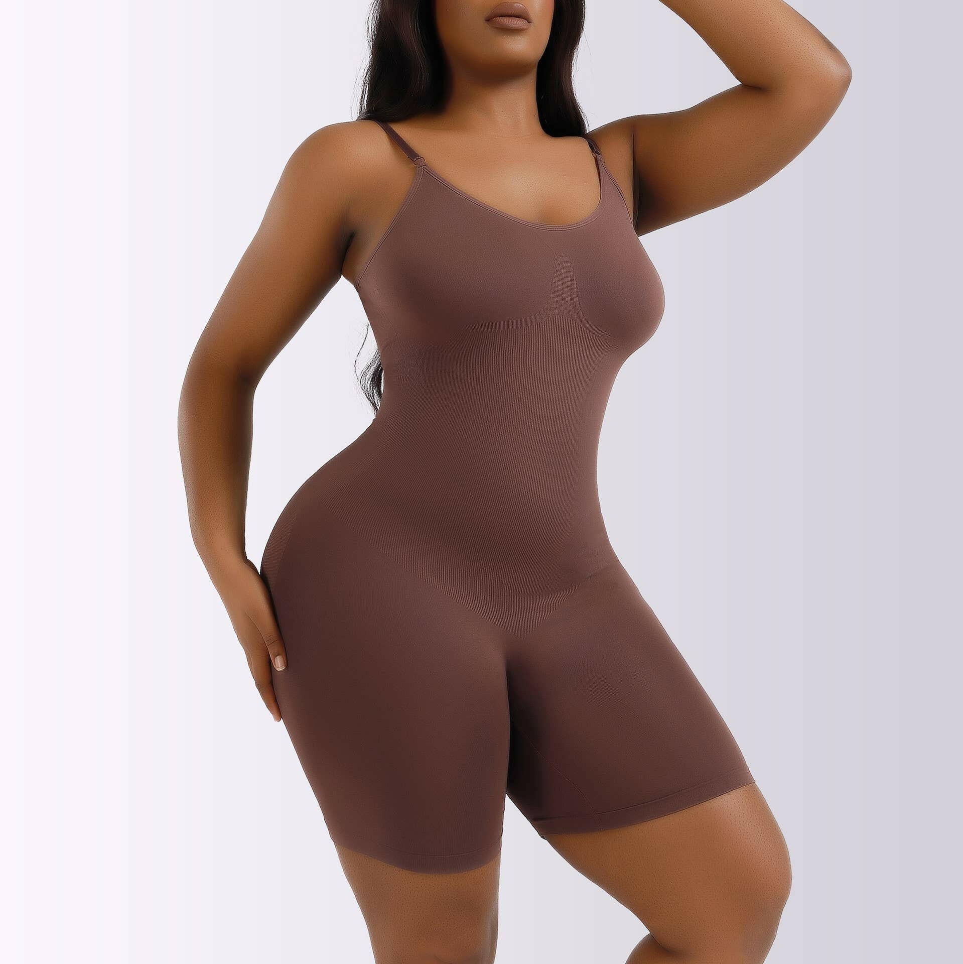 Sleek Confidence Shapewear Playsuit Seamless Bodysuit: Effortless Elegance and All-Day Comfort - Perfect for a Flawless Silhouette.