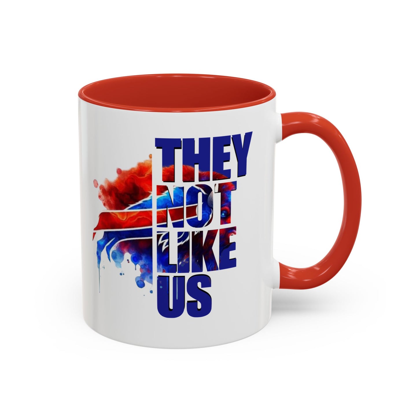 Mug - They Not Like Us- Bills Accent Coffee Mug (11, 15oz)