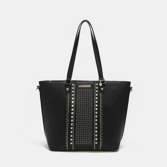 Nicole Lee USA Studded Decor Tote Bag.