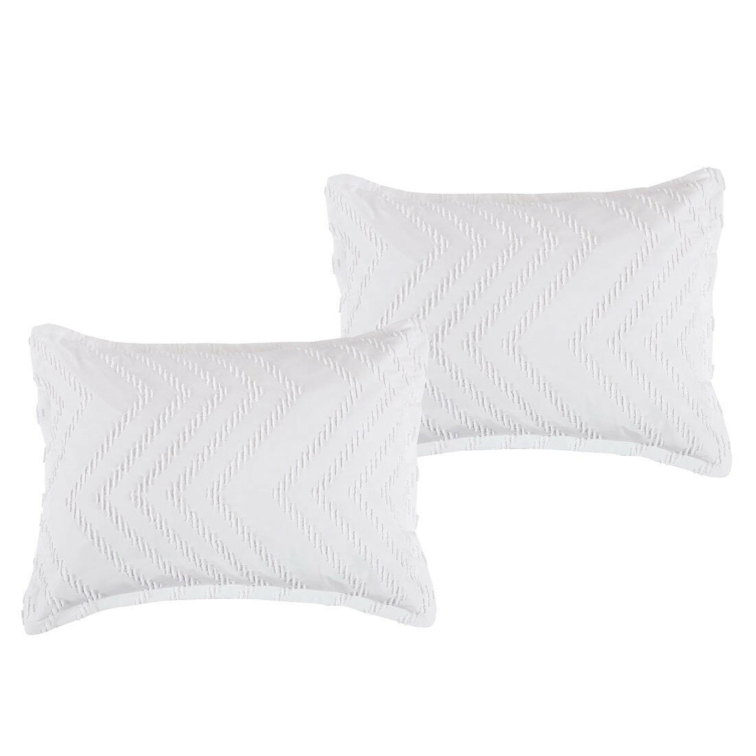 Serene White Boho 7-Piece Comforter Set.