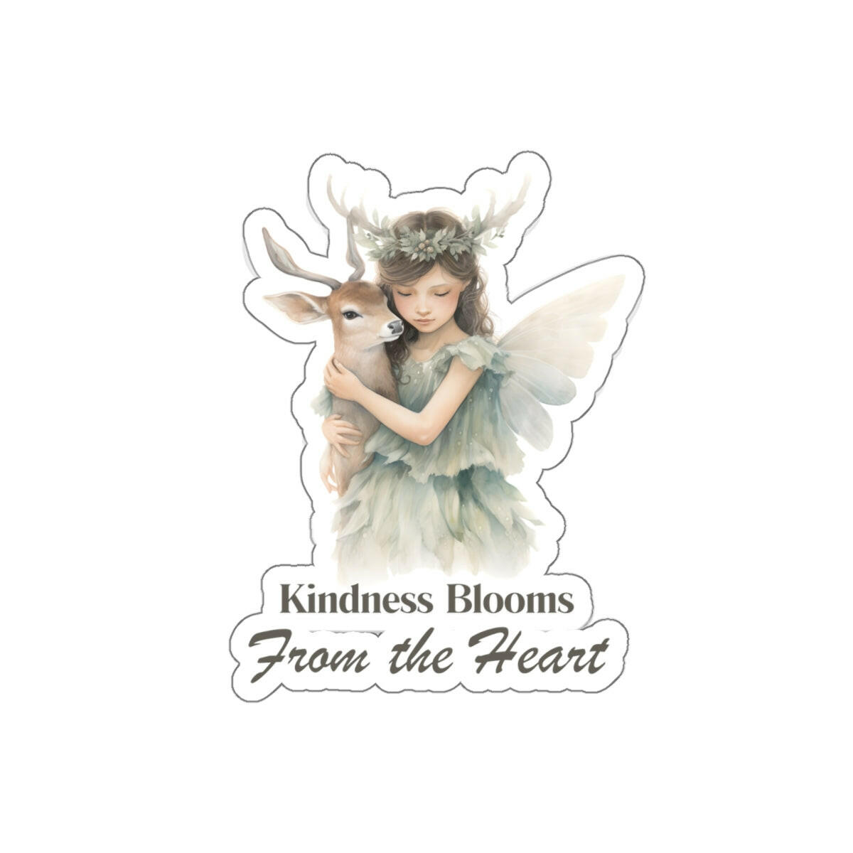 Kindness Blooms for the Heart Sticker.