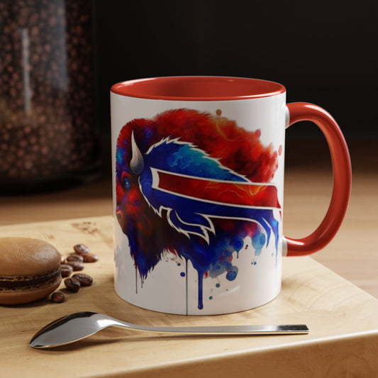 Mug - Buffalo Proud Bills Accent Coffee Mug (11, 15oz)