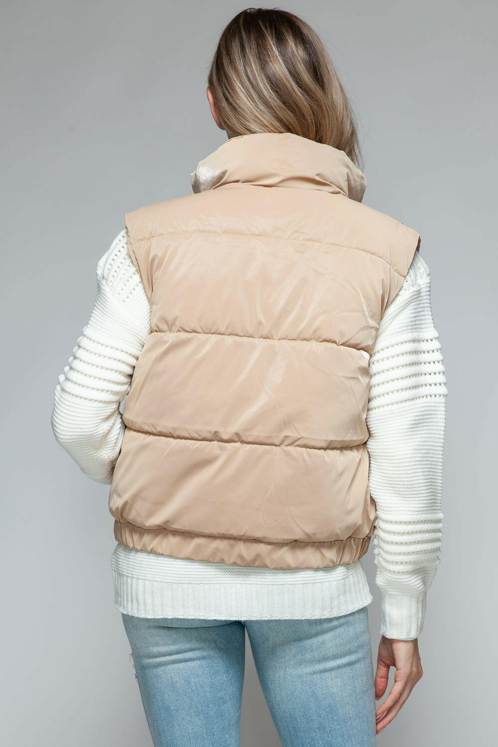 Snobbish Fine Fur Lining Quilted Vest.