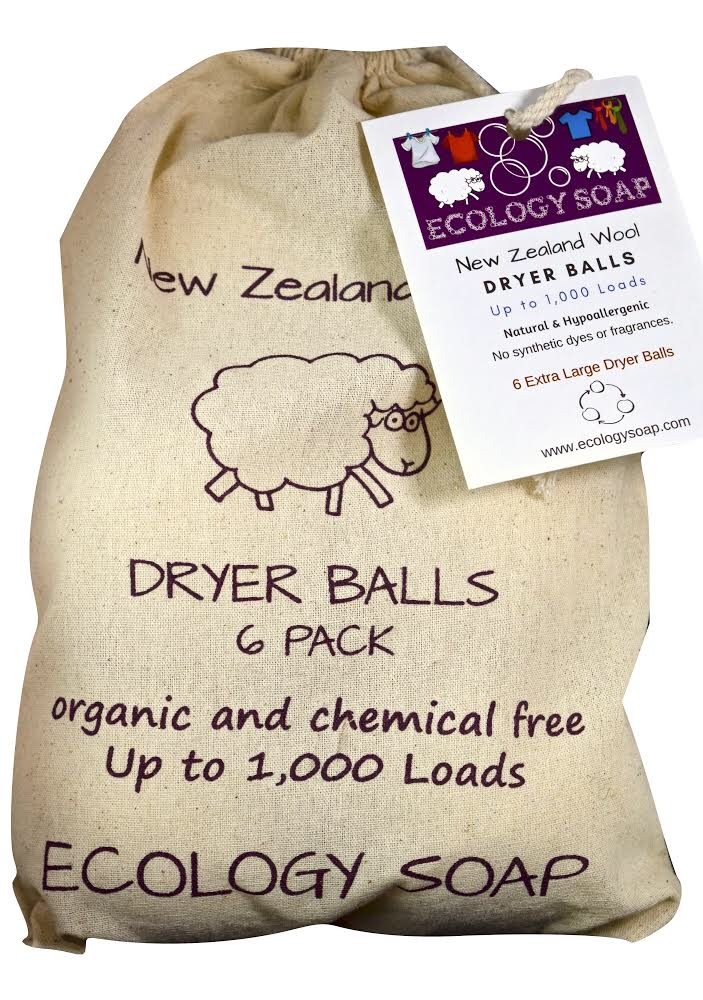 Premium 100% Organic New Zealand Wool Dryer Balls.