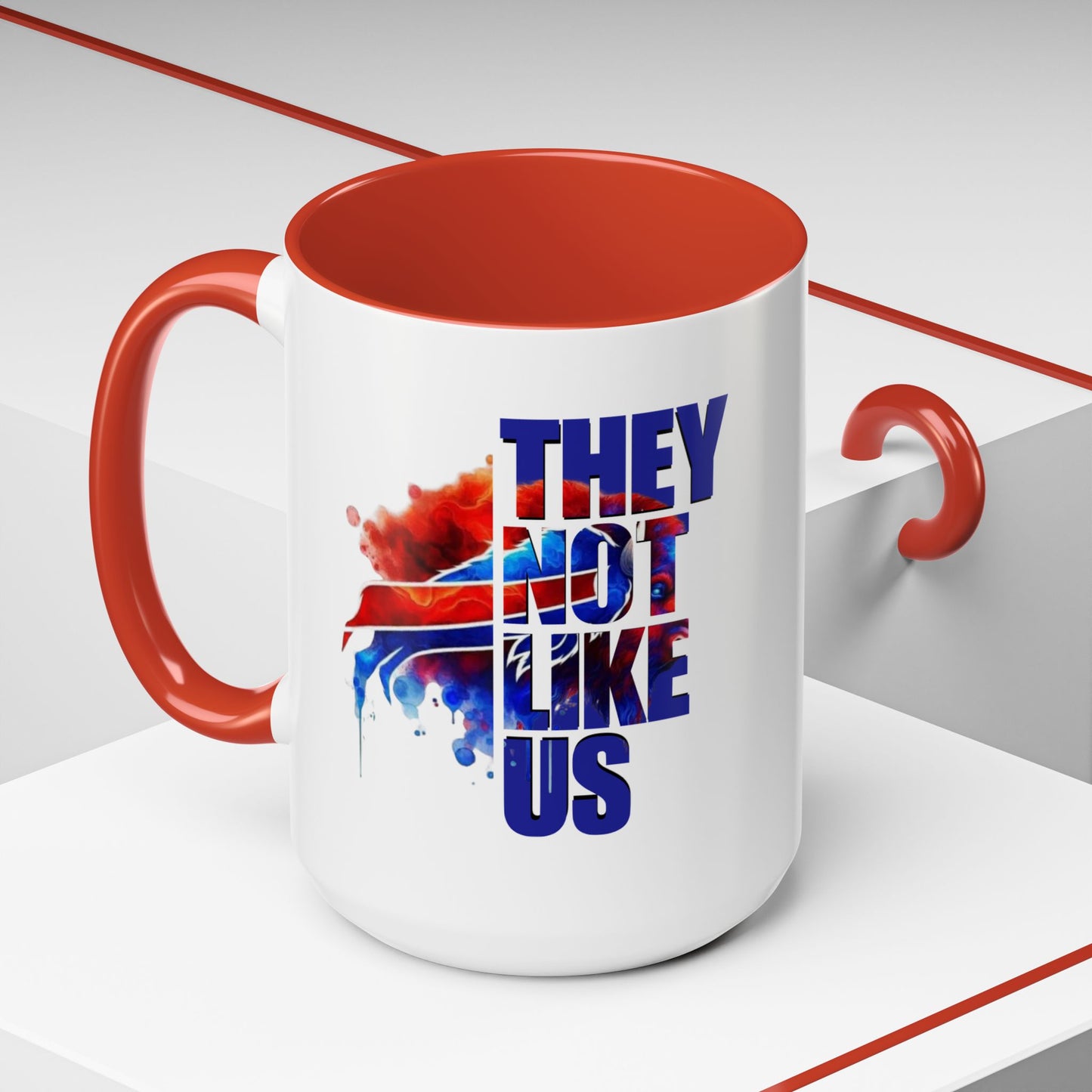 Mug - They Not Like Us- Bills Accent Coffee Mug (11, 15oz)