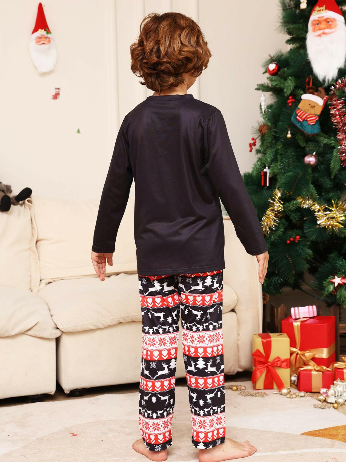 MERRY CHRISTMAS Graphic Top and Pants Set.