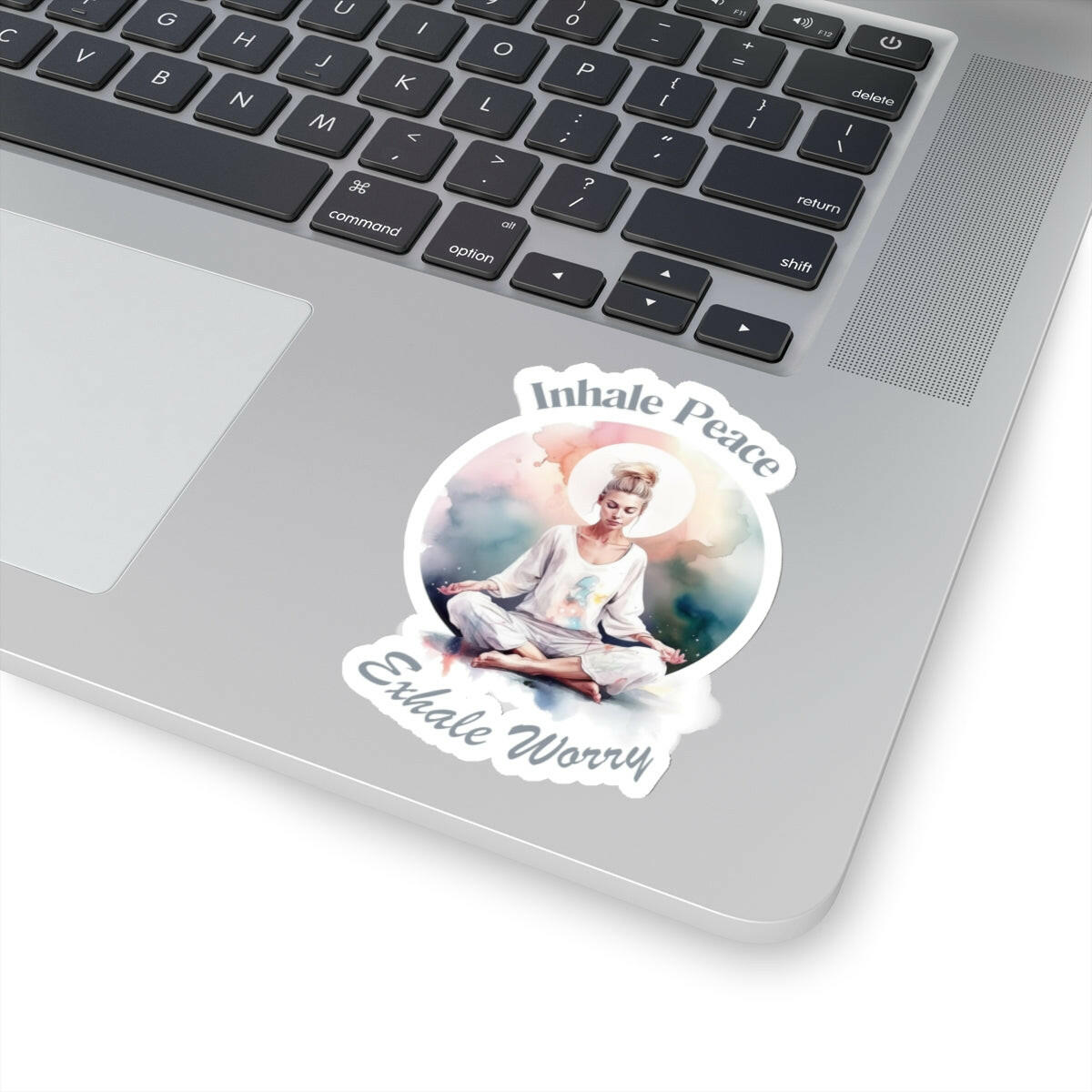 Inhale Peace Exhale Worry Sticker.