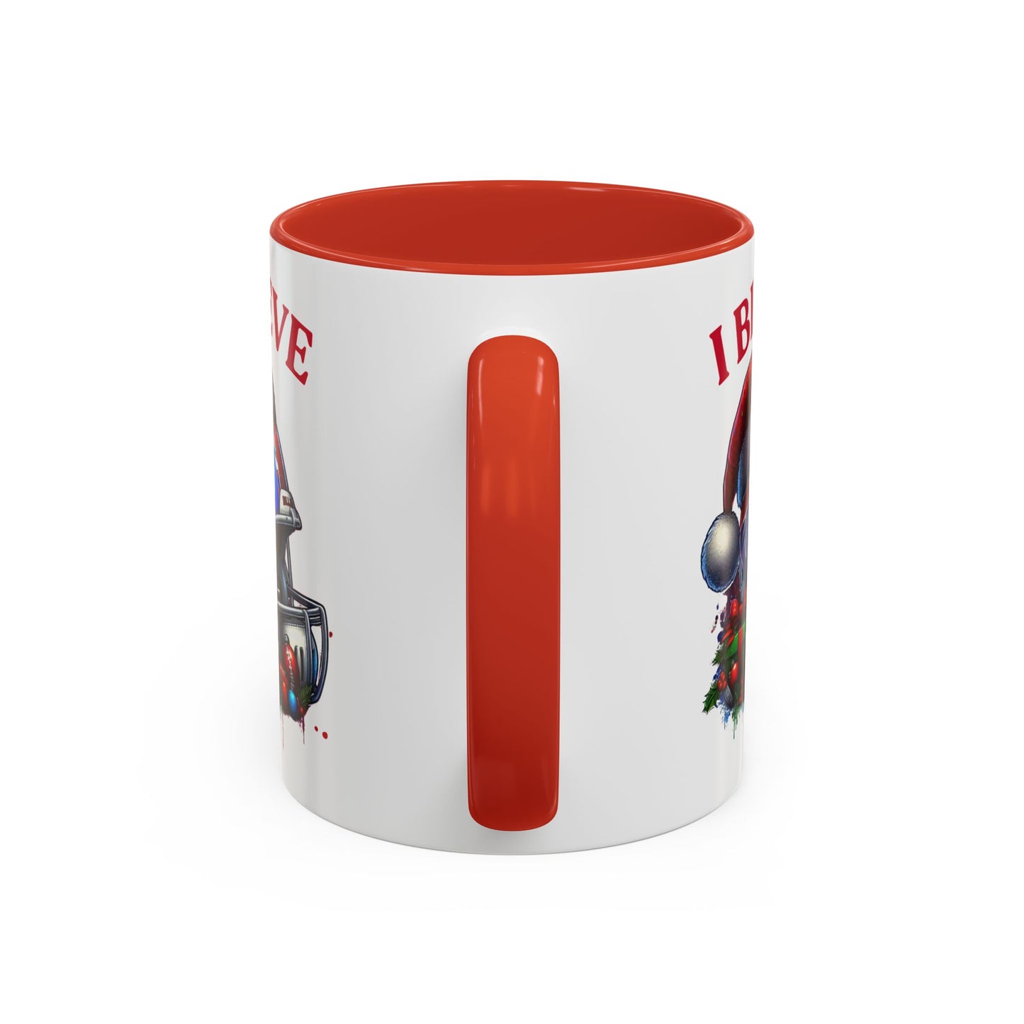 "I Believe" NFL Fan Accent Coffee Mug - 11oz & 15oz - Perfect for Game Day & Holiday Cheer