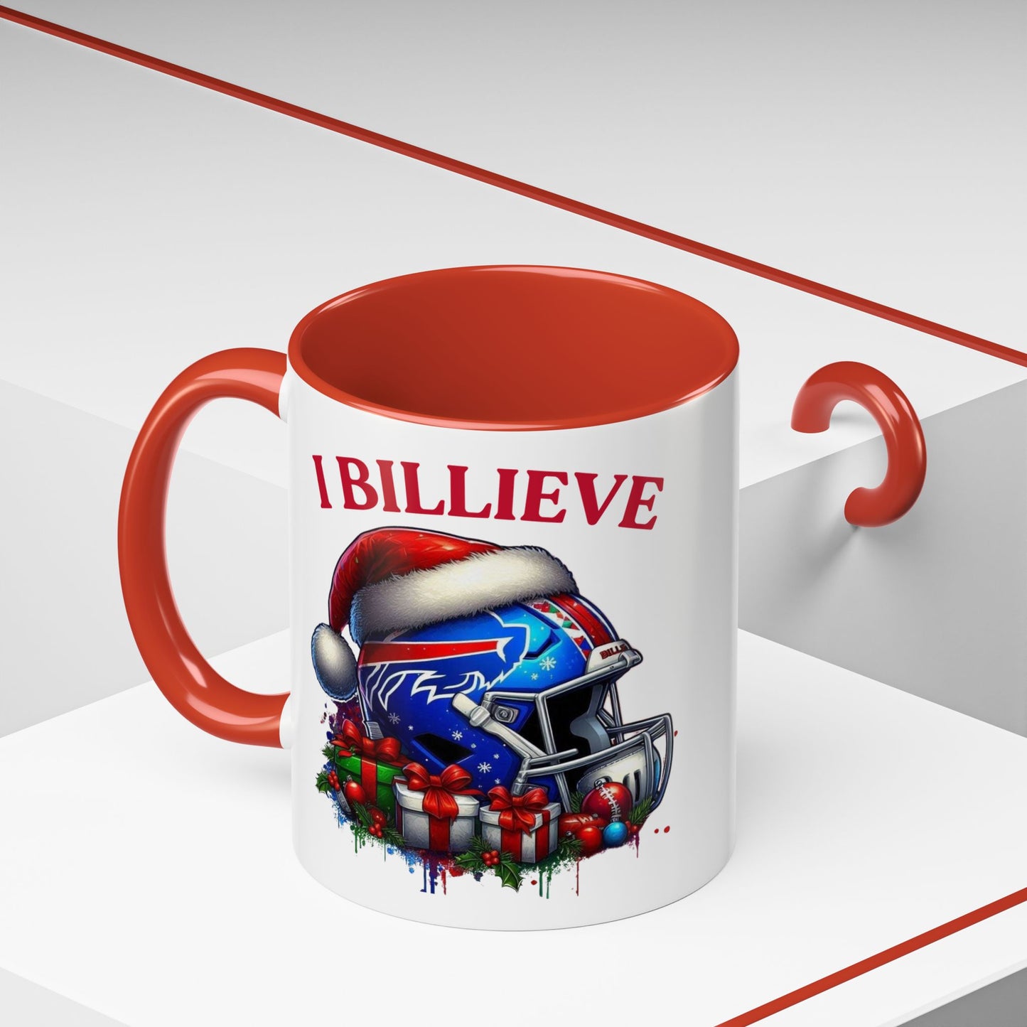 "I Believe" NFL Fan Accent Coffee Mug - 11oz & 15oz - Perfect for Game Day & Holiday Cheer