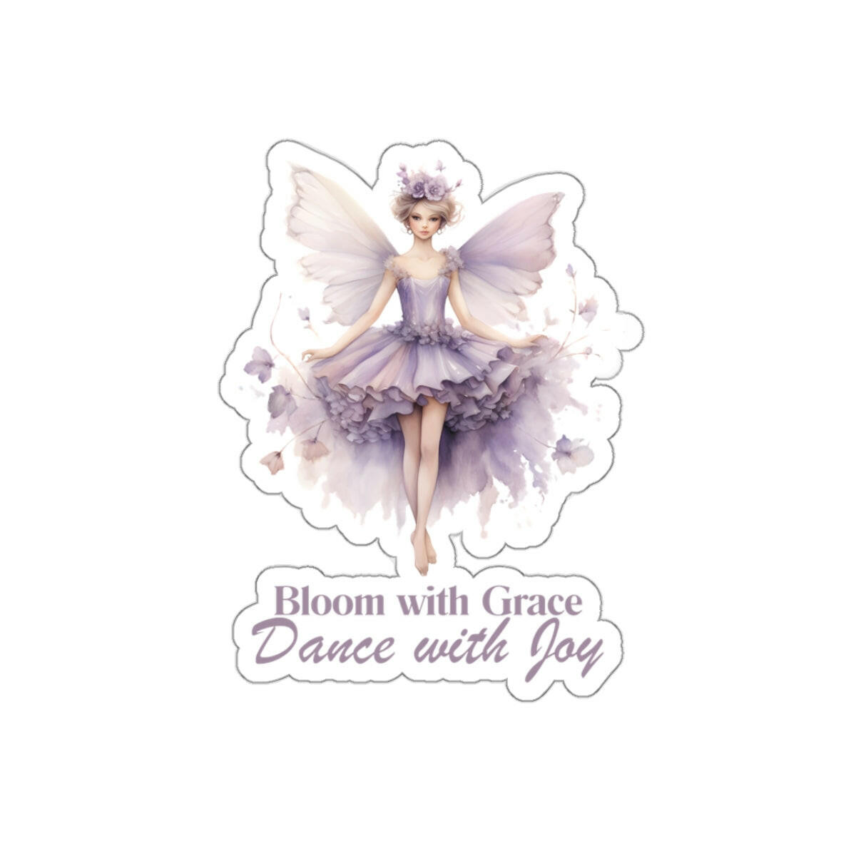 Bloom with Grace Amethyst Fairy Sticker.