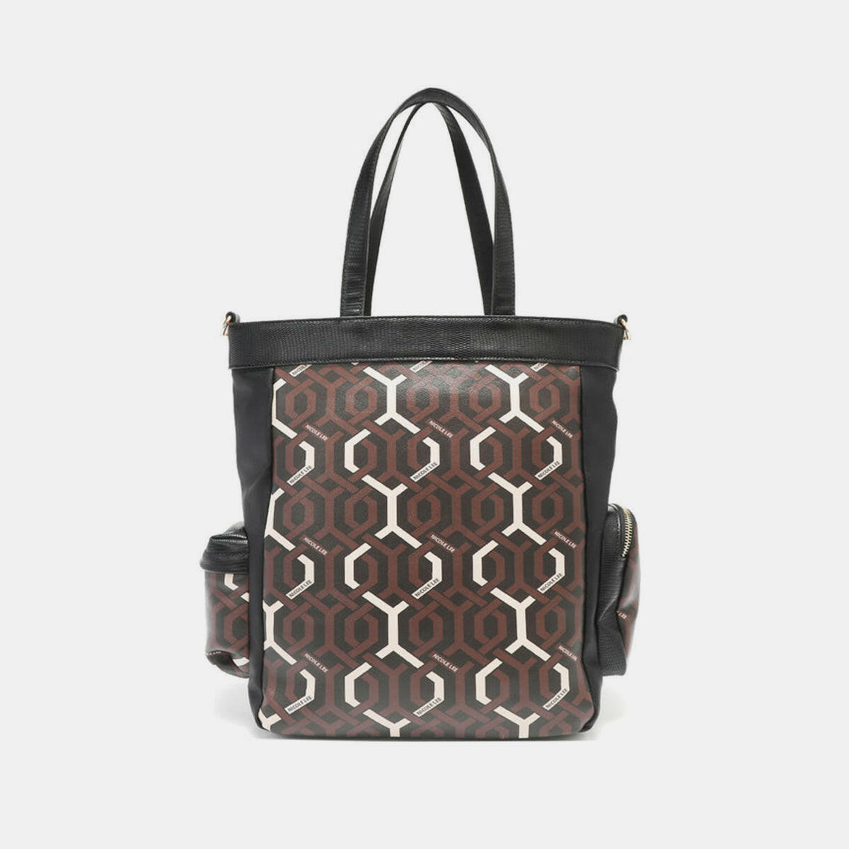 Nicole Lee USA Geometric Pattern Tote Bag.