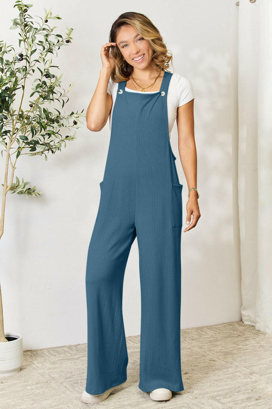 Wide Strap Overall with Pockets.