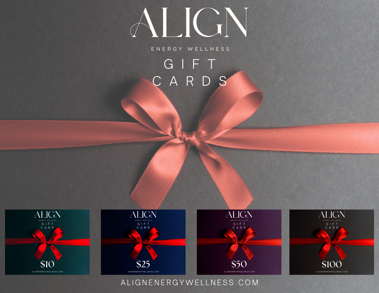 Align Energy Wellness Gift Cards: The Perfect Gift of Healing and Transformation.