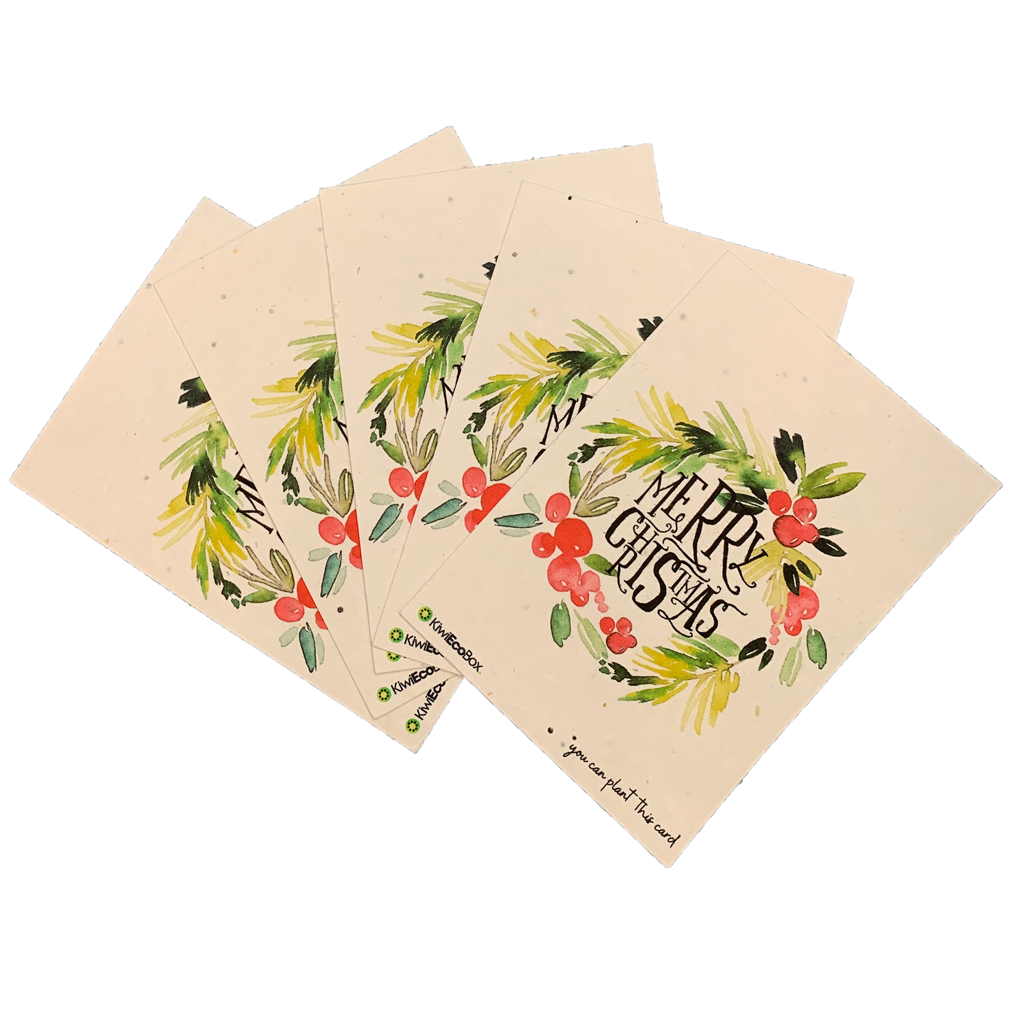 Eco-Friendly Delight Plantable Seed Paper Greeting Cards - Set of 5: A Sustainable Way to Share Your Sentiments and Grow Beauty.