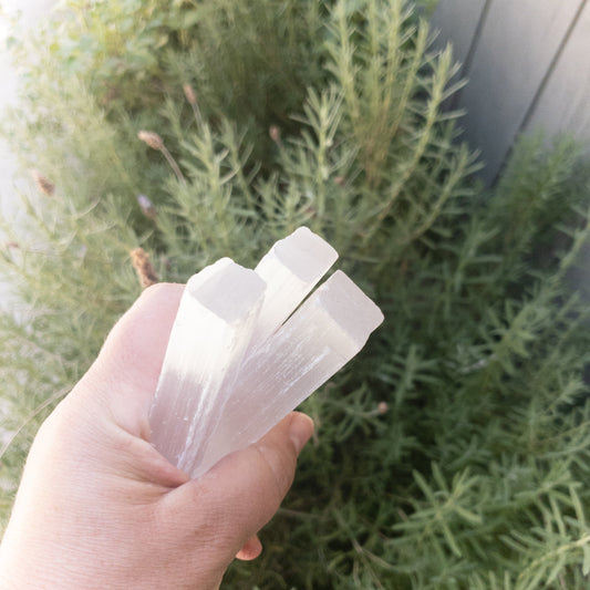 Selenite Sticks 4"