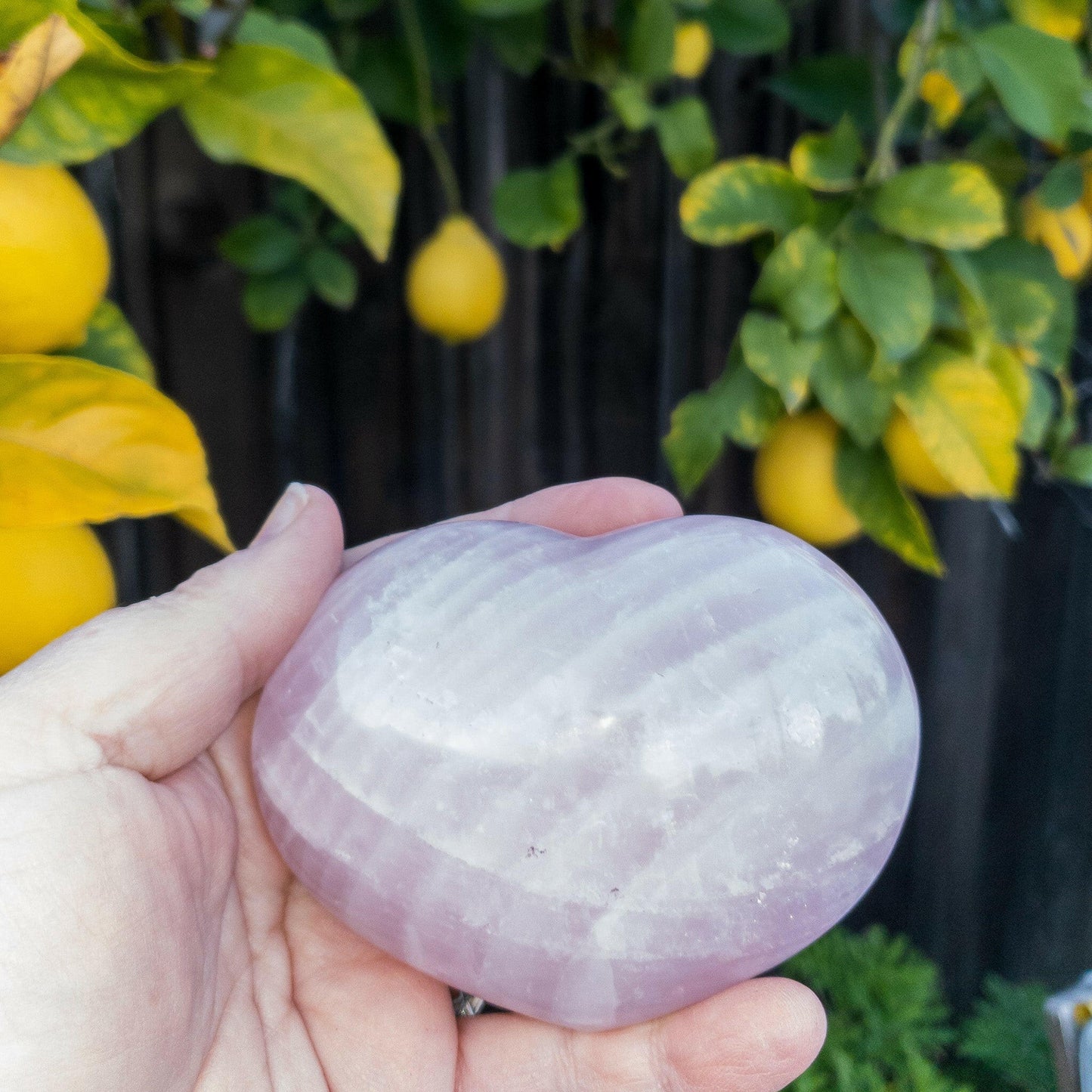 Romantic Serenity Rose Quartz Hearts: A Symbol of Love and Harmony - Perfect for Enhancing Any Space with Gentle Beauty