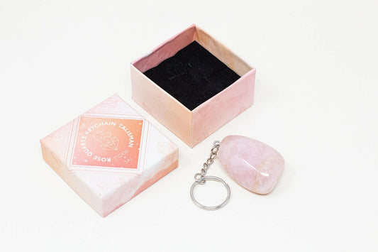 Rose Quartz Keychain Talisman