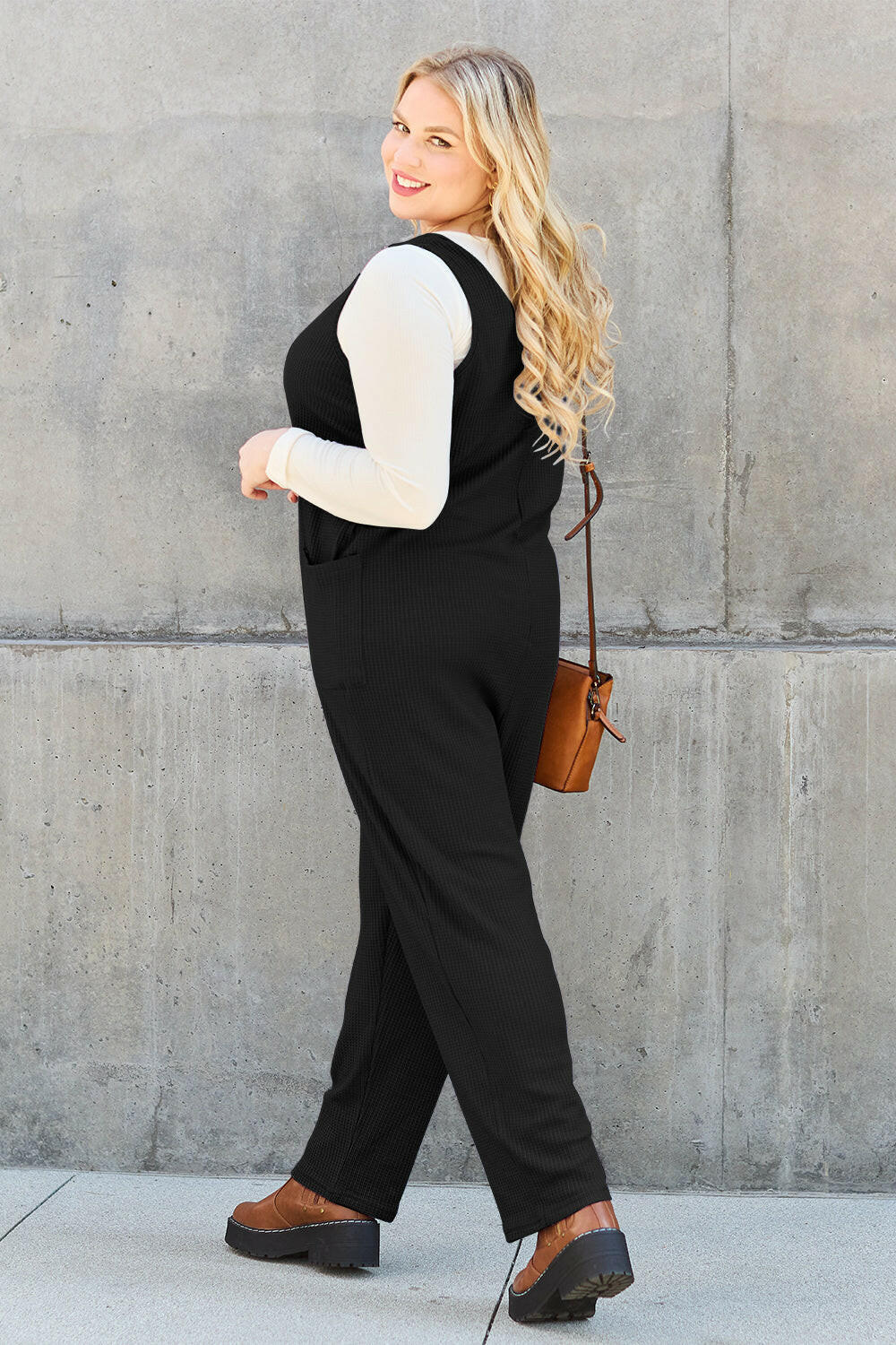 Double Take Sleeveless Straight Jumpsuit