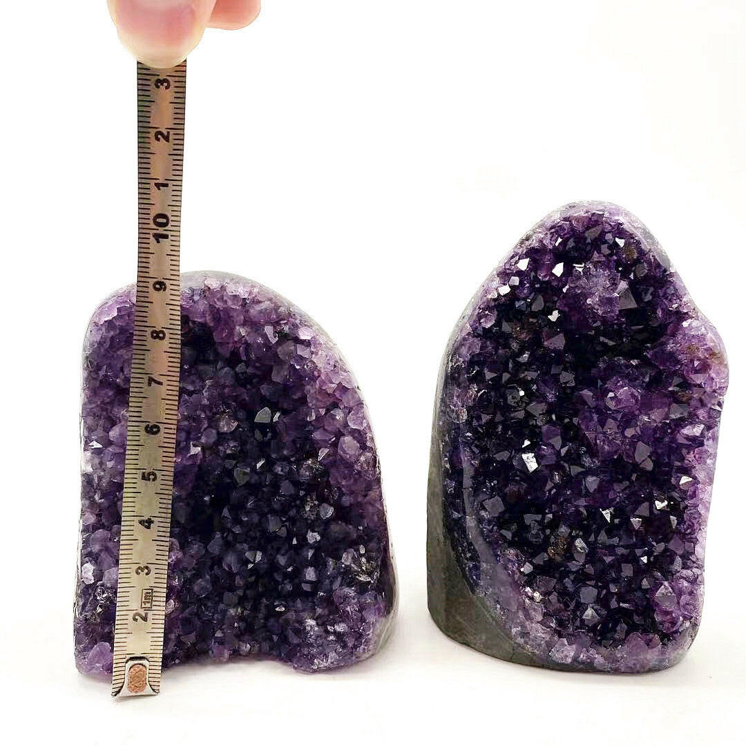 Natural Amethyst Crystal Clusters Geode.