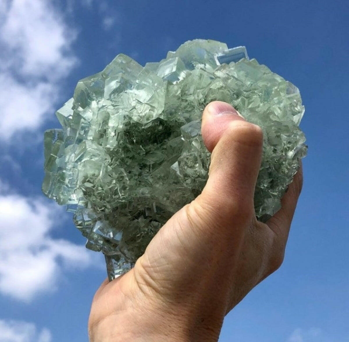 Natural Raw Green Fluorite Natural Crystal 5 lb