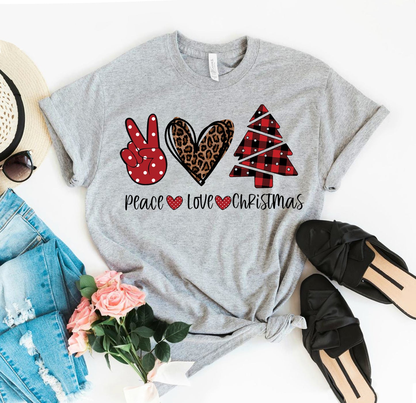 Peace Love Christmas T-shirt