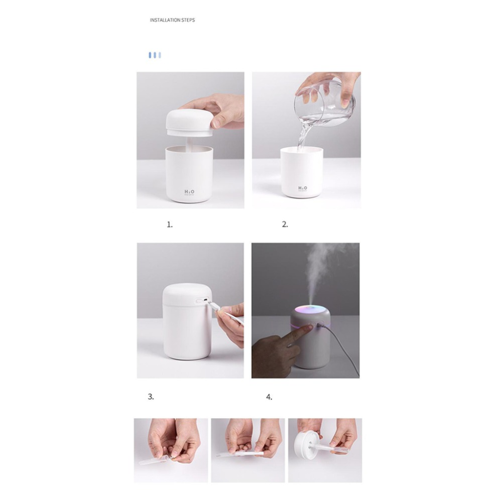 Versatile Serenity Portable Air Humidifier and Aroma Essential Oil Diffuser: Compact Comfort for Car and Home - Enhance Your Space with Aromatic Bliss.