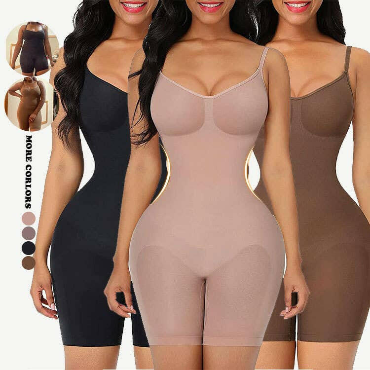 Sleek Confidence Shapewear Playsuit Seamless Bodysuit: Effortless Elegance and All-Day Comfort - Perfect for a Flawless Silhouette.